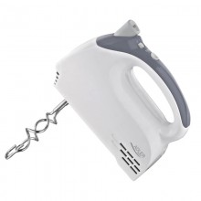 Миксер ручной для дома Adler AD 4201 Grey кухонный электрический на 300 Вт 5 скоростей с турборежимом крюки для теста и венчики для взбивания