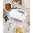 Миксер ручной для дома Adler AD 4201 Grey кухонный электрический на 300 Вт 5 скоростей с турборежимом крюки для теста и венчики для взбивания