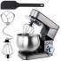 Планетарный стационарный миксер тестомес Gerlach GL 4219 1800 Вт Silver электрический домашний с чашей из нержавейки на 5 л насадка для теста лопатка и венчик