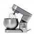 Планетарный стационарный миксер тестомес Gerlach GL 4219 1800 Вт Silver электрический домашний с чашей из нержавейки на 5 л насадка для теста лопатка и венчик