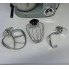 Планетарный стационарный миксер тестомес Royalty Line RL PKM 1600 Вт Silver электрический домашний с чашей из нержавейки на 6 л насадка для теста венчик для взбивания