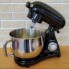 Планетарный кухонный миксер тестомес COOKDEYI SM 1522NM Black домашний электрический на 1,8 кВт с чашей из нержавейки на 8 л венчик и 2 насадки для теста