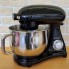 Планетарный кухонный миксер тестомес COOKDEYI SM 1522NM Black домашний электрический на 1,8 кВт с чашей из нержавейки на 8 л венчик и 2 насадки для теста