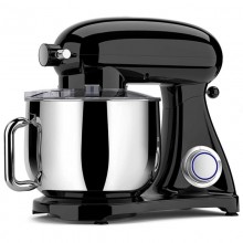 Планетарний кухонний міксер тістоміс COOKDEYI SM 1522NM Black домашній електричний на 1,8 кВт з чашею з нержавіючої сталі на 8 л віночок і 2 насадки для тіста