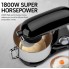 Планетарный кухонный миксер тестомес COOKDEYI SM 1522NM Black домашний электрический на 1,8 кВт с чашей из нержавейки на 8 л венчик и 2 насадки для теста