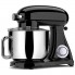 Планетарный кухонный миксер тестомес COOKDEYI SM 1522NM Black домашний электрический на 1,8 кВт с чашей из нержавейки на 8 л венчик и 2 насадки для теста