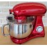 Планетарный кухонный миксер тестомес COOKDEYI SM 1522NM Red домашний электрический на 1,8 кВт с чашей из нержавейки на 8 л венчик и 2 насадки для теста