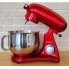 Планетарный кухонный миксер тестомес COOKDEYI SM 1522NM Red домашний электрический на 1,8 кВт с чашей из нержавейки на 8 л венчик и 2 насадки для теста