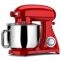 Планетарный кухонный миксер тестомес COOKDEYI SM 1522NM Red домашний электрический на 1,8 кВт с чашей из нержавейки на 8 л венчик и 2 насадки для теста
