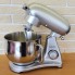 Планетарный кухонный миксер тестомес COOKDEYI SM 1522NM Silver домашний электрический на 1,8 кВт с чашей из нержавейки на 8 л венчик и 2 насадки для теста
