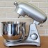 Планетарный кухонный миксер тестомес COOKDEYI SM 1522NM Silver домашний электрический на 1,8 кВт с чашей из нержавейки на 8 л венчик и 2 насадки для теста