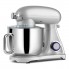 Планетарный кухонный миксер тестомес COOKDEYI SM 1522NM Silver домашний электрический на 1,8 кВт с чашей из нержавейки на 8 л венчик и 2 насадки для теста