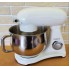 Планетарный кухонный миксер тестомес COOKDEYI SM 1522NM White домашний электрический на 1,8 кВт с чашей из нержавейки на 8 л венчик и 2 насадки для теста