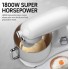 Планетарный кухонный миксер тестомес COOKDEYI SM 1522NM White домашний электрический на 1,8 кВт с чашей из нержавейки на 8 л венчик и 2 насадки для теста