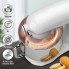 Планетарный кухонный миксер тестомес COOKDEYI SM 1522NM White домашний электрический на 1,8 кВт с чашей из нержавейки на 8 л венчик и 2 насадки для теста