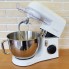 Планетарный кухонный миксер тестомес KICHOT SM-1570N White домашний электрический на 800 Вт с чашей из нержавейки на 8,5 л венчик и 2 насадки для теста