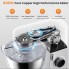 Планетарный кухонный миксер тестомес KICHOT SM-1570N White домашний электрический на 800 Вт с чашей из нержавейки на 8,5 л венчик и 2 насадки для теста