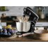 Планетарный стационарный миксер тестомес Mozano Kitchen Machine 2300 W Black электрический домашний с чашей из нержавейки на 6.2 л насадка для теста лопатка и венчик