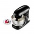 Планетарный стационарный миксер тестомес Mozano Kitchen Machine 2300 W Black электрический домашний с чашей из нержавейки на 6.2 л насадка для теста лопатка и венчик
