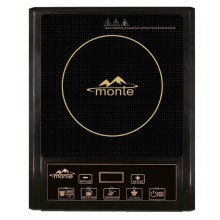 Плита электрическая индукционная Monte MT-2100 настольная варочная панель на 2000 Вт 3 режима таймер и изменение мощности LED дисплей стеклокерамика (MT-2100)