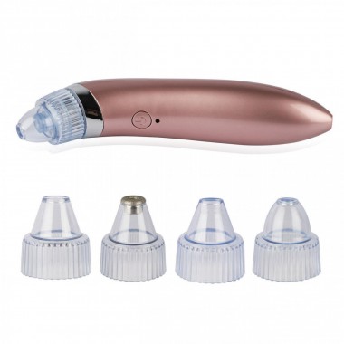 Вакуумный аппарат для чистки лица, очиститель пор кожи Menqahahayd XN-8030 Pink USB, 5 режимов + 4 насадки в подарок (SO-7950 YS)