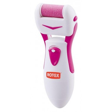 Электрическая пилка для пяток Rotex RHC520-P питание 2xAA, 3 Вт, 2 ролика + щеточка для чистки и мешочек для хранения (RHC-520-P YS)