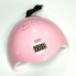 УФ лампа для ногтей и маникюра Sun 5 UV/LED Pink 48 Вт настольная для сушки гель-лаков и гелей с таймером питанием от USB и съемным дном + ЖК дисплей (49299)