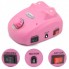 Професійний апарат для манікюру та педикюру Фрезер Glazing Machine Nail Master 208 Pink 35000 об/хв 30 ВТ, педаль ножна, 6 насадок (46159 IM)