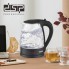 Чайник электрический стеклянный DSP KK1129 дисковый с автоотключением и фильтром от накипи мощность 2200 Вт объем 1,8 л