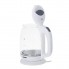 Чайник электрический стеклянный Mesko MS 1302 White дисковый с подсветкой автоотключением и фильтром от накипи мощность 2200 Вт объем 1,7 л