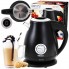 Чайник электрический металлический с термометром Camry CR 1344 Black мощность 2200 Вт с аналоговым индикатором 1,7 л 