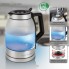 Чайник электрический стеклянный PROFI COOK PC-WKS 1215 G дисковый с подсветкой автоотключением и фильтром от накипи мощность 2200 Вт объем 1,7 л