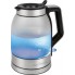Чайник электрический стеклянный PROFI COOK PC-WKS 1215 G дисковый с подсветкой автоотключением и фильтром от накипи мощность 2200 Вт объем 1,7 л