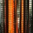 Обогреватель инфракрасный карбоновый Hausberg GHB-8750GR колонный электрический нагреватель на 900 Вт с поворотом корпуса для дома и дачи 2 режима