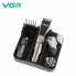 Беспроводная машинка для стрижки волос и триммер 6 в 1 VGR V-029 Professional аккумуляторная 10 Вт набор для стрижки бороды носа и тела USB зарядка влагозащита