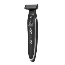 Триммер для бороды и усов Adler AD-2922 Duo Blade аккумуляторный 3 Вт с подсветкой 3 насадки USB зарядка Черный Триммер для бороды и усов Adler AD-2922 Duo Blade аккумуляторный 3 Вт с подсветкой 3 насадки USB зарядка Черный
