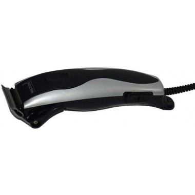 Машинка для стрижки волосся Hilton HSM-1003 Black 12 Вт живлення від мережі 220 В 4 насадки + гребінець та ножиці в подарунок (HSM-1003)