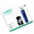 Профессиональная машинка для стрижки животных VGR V-098 Pro аккумуляторная для груминга собак и кошек тихая с индикатором 2 скорости 4 насадки (48783)