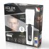 Машинка для стрижки волос Adler AD 2839 White беспроводная аккумуляторная с LCD дисплеем титановый и керамический ножи 9 насадок USB зарядка