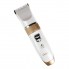 Машинка для стрижки волос Geemy GM-6001 Professional White беспроводная аккумуляторная 3 Вт титановый и керамический ножи 4 насадки + запасной аккумулятор (49025)