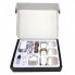 Машинка для стрижки волос Geemy GM-6001 Professional White беспроводная аккумуляторная 3 Вт титановый и керамический ножи 4 насадки + запасной аккумулятор (49025)