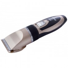 Машинка для стрижки волос Geemy GM-6066 Professional Gold беспроводная аккумуляторная 3 Вт титановый и керамический ножи 4 насадки + запасной аккумулятор (49250)