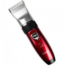 Машинка для стрижки волос Geemy Gemei GM-6001 Professional Red беспроводная аккумуляторная 3 Вт титановый и керамический ножи 4 насадки + запасной аккумулятор (48135)