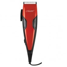Машинка для стрижки волос Maestro MR-650C Red 15 Вт питание от сети с керамическими ножами + 4 насадки (MR-650C)