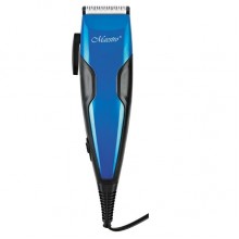 Машинка для стрижки волос Maestro MR-650C Blue 15 Вт питание от сети с керамическими ножами + 4 насадки (MR-650C)