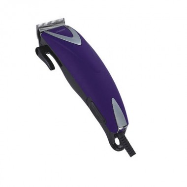 Машинка для стрижки волос Maestro MR-652 Violet Pro 15 Вт, питание от сети 220 В, ножи из нержавеющей стали, 4 насадки (MR-652)