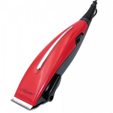 Машинка для стрижки волосся Maestro MR-652C Cer Red 15 Вт з керамічними ножами регулятор довжини + 4 насадки (MR-652C)