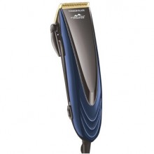 Машинка для стрижки волос Monte MT-5057 Black/Blue 18 Вт титановые ножи питание от сети 220 В регулятор длины петля для подвешивания + 4 съемные насадки