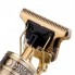 Профессиональная окантовочная машинка для стрижки Vintage T9 Trimmer Professional Золотой Дракон аккумуляторная 5 Вт ножи из легированной стали USB зарядка (49096)