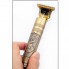 Профессиональная окантовочная машинка для стрижки Vintage T9 Trimmer Professional Золотой Дракон аккумуляторная 5 Вт ножи из легированной стали USB зарядка (49096)